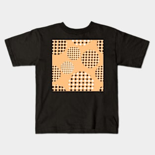 Dotted Spheres Pale Orange Repeat 5748 Kids T-Shirt